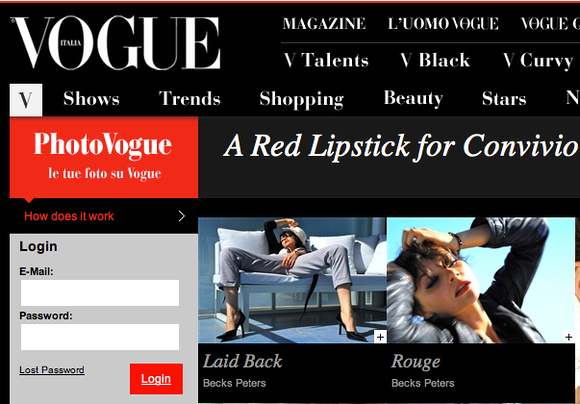 Vogue Italia -  "Red Lipstick for Convivio" Competition