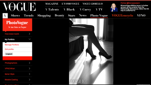 Vogue Italia - "Legs" -  "One For Love" Competition