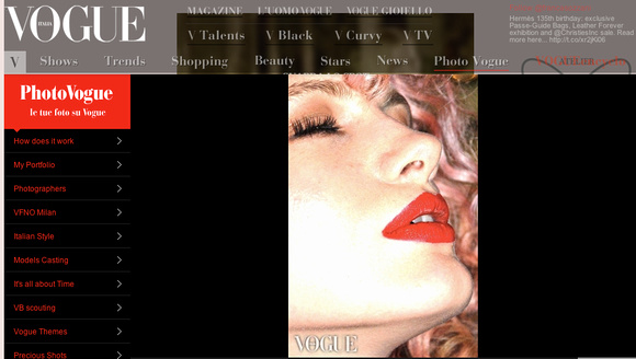 Vogue Italia - Cloe - "Red Lipstick for Convivio" Competition