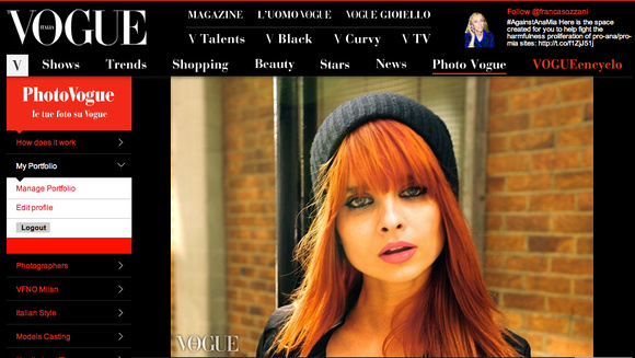 Vogue Italia - "Sara" -  "Red Lipstick for Convivio" Competition